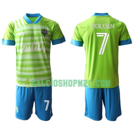 Seattle Sounders Roldan 7 Bambino Maglia Prima 2020/2021 Manica Corta (+ Pantaloncini)